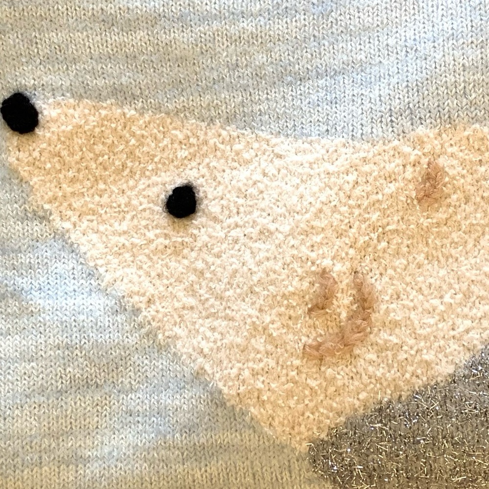 Lauren Conrad Sweater New With Tags / Light Blue with Polar Bear Soft / Medium. - Picture 5 of 17